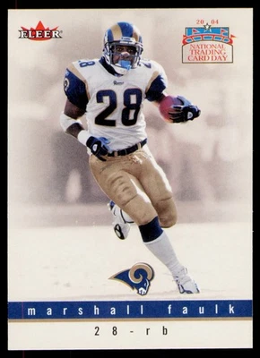 2004 National Trading Card Day #6 Marshall Faulk St. Louis Rams Card - Image 1 of 2