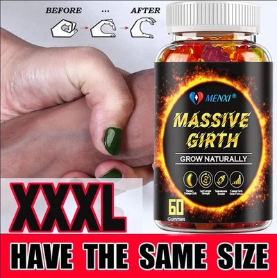 Male Enhancement Gummies Booster & Thicker Last Longer Stronger Bigger 60 Gummy - Image 1 of 4