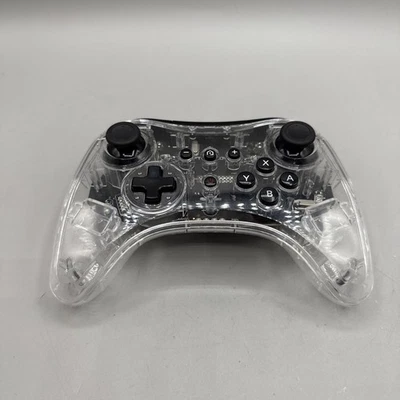 Afterglow Clear & Black Pro Controller PDP 085-018 for Nintendo Wii U - Image 1 of 4