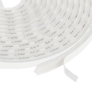 Self Adhesive Brush Seal Weather Stripping 3/16" x 3/8" x 16.4ft White - Picture 1 of 6