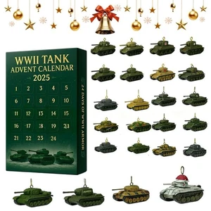 WWII Tank Advent Calendar –24 Day Christmas Countdown Calendar W/24 Iconic-Tanks - Bild 1 von 10