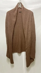Lusso Cashmere Womens L Plum Cardigan Open Sweater - Picture 1 of 7