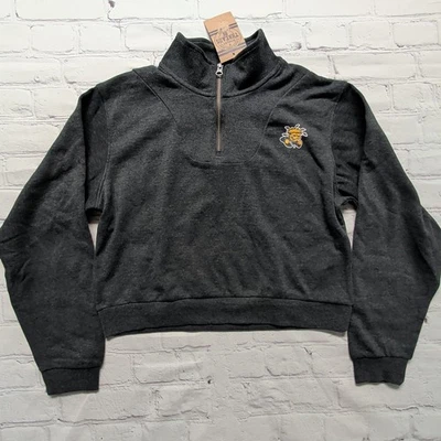 Womens Large Wichita State Shockers Hip Length 1/4 Zip Pullover Sweatshirt NEW - Image 1 of 4