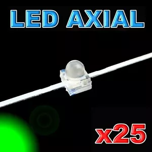 374/25#LED axial 1,8mm verte 25pcs - Bild 1 von 1