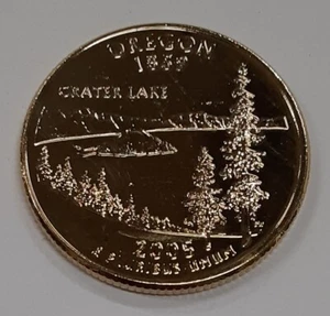 2005-P Oregon Statehood Quarter - Gold Plated - See Photos - Picture 1 of 2