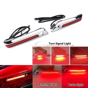 Luz de flujo de pestillo de alforja LED para Harley Touring Road Street Glide 2014-2023 - Imagen 1 de 11