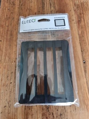 Lutec TEC 10 Floodlight Reduces / Anti Glare Black Louvre 17mm x 102mm x 125mm