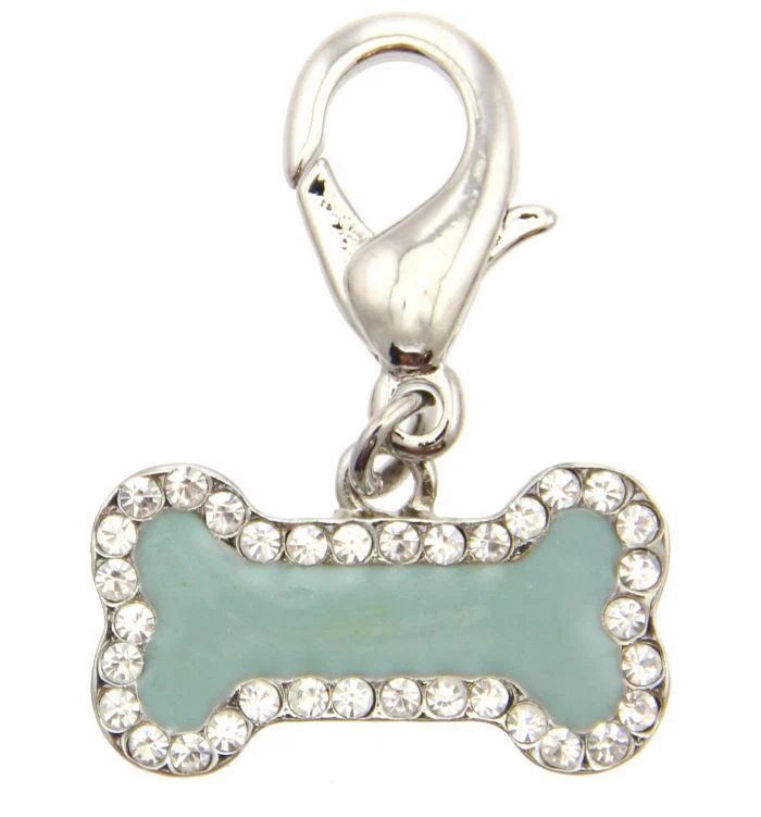 ¡¡OFERTA!! Esmalte verde claro anillo en D hueso collar mascota encanto, monedero encanto, cremallera tirador Foto 1 de 1