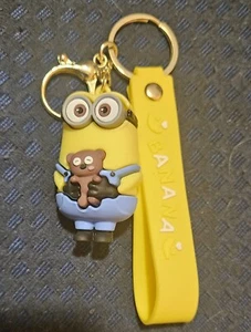 Minions Bob hält einen Bären Schlüsselanhänger Riemen süßes Accessoire - Bild 1 von 1