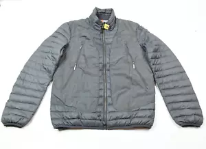 Parajumpers Peso Piuma Jacket Mens Medium Gray Down Insulated Long Sleeve - Picture 1 of 13