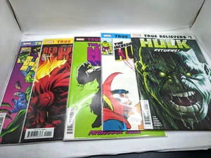 The Incredible Hulk Marvel Comics Lot Of 5 True Believers Thunderbolt DR.Strange - Picture 1 of 12