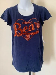 New Chicago Bears Womens Size M Medium Blue Touch by Alyssa Milano Shirt - Picture 1 of 4