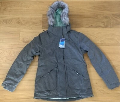 NEW Mountain Warehouse Womens Ski Jacket Coat Snow Textured Grey Parka Winter - Image 1 of 2