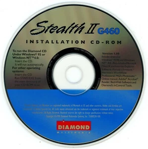 Stealth II G460 Installation Disc Version 1.00 (PC, 1998) TESTED - Afbeelding 1 van 1