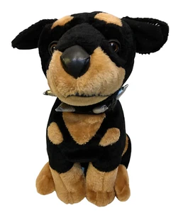Doberman Pinscher LARGE Rottweiler Rotty Puppy Dog Plush Spike Toy Network 16"  - Picture 1 of 10