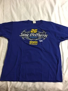 Jamie Mcmurray Nascar Men's Xl Blue T-Shirt - Picture 1 of 3