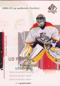 2004-05 SP Authentic UD Promos #40 Roberto Luongo - Picture 1 of 1