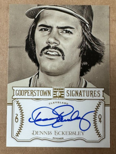 2013 Panini Cooperstown Baseball Dennis Eckersley Signatures on card auto