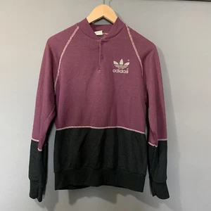 Vintage Adidas Pullover Sweatshirt Made in USA Trefoil Size Medium Unisex 38 40 - Picture 1 of 8
