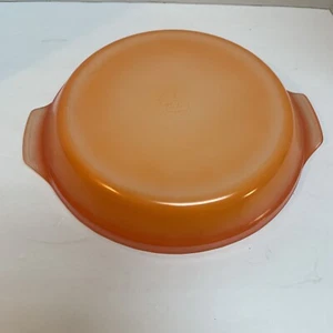 Vintage Anchor Hocking Fire King 10" orange geriffelte Tortenplatte 470 - Bild 1 von 5