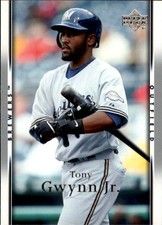 2007 Upper Deck Milwaukee Brewers Baseball Card #364 Tony Gwynn Jr.