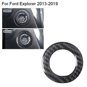 Carbon Fiber Interior Key Hole Decorative Cover Trim For Ford Explorer 2013-2019 - Foto 1 di 11