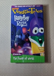 VeggieTales Larry Boy and The Rumor Weed Power of Words VHS Video Tape - Imagen 1 de 3