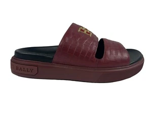 Bally Jym Maroon Leather Sandals size US 10, EU 43 - Picture 1 of 5