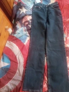 Jeans Yanchee Azul Oscuro Talla 28W x 30L con etiquetas muy buen estado - Imagen 1 de 11