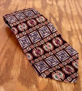 euc Metropolitan Museum of Art Mens Baroque Multi Color Silk Tie 57" 4" - Picture 1 of 2