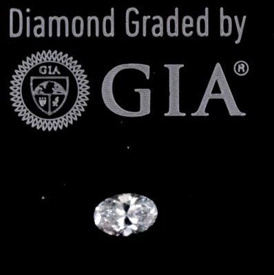 Diamond 0.71CT Natural Loose Oval Cut Brilliant D SI-2 Clarity GIA Certified	 - Image 1 of 4