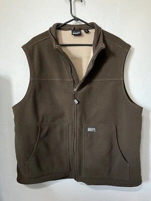 Dri Duck Vest Mens XL Brown Full Zip Fleece DDX Outdoor Workwear - Image 1 of 4