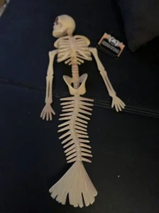 Plastic Skeleton Mermaid 14 inches Halloween Decor/Prop Party Decoration - Picture 1 of 5