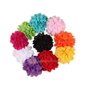 Juego de (10) piezas multicolores. Diademas con flores para bebé niña - nuevas, hechas a mano - Imagen 1 de 2