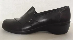 Clarks Mujer Cuero Negro Sin Cordones Talla 8M - Imagen 1 de 5