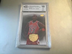 2009-10 Upper Deck Michael Jordan MJ Legacy Collection Gold #21 & #81 BCCG 10 - Picture 1 of 3