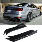 Glossy Black Sport Rear Bumper Diffuser Side Splitter Spats for Audi A3 A4 A5 A6 Audi RS6