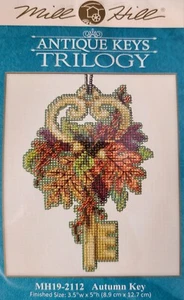 Neu Herbst Schlüssel Mill Hill Perlen Kreuzstich Set 2021 Antik Schlüssel MH19-2112 - Bild 1 von 4
