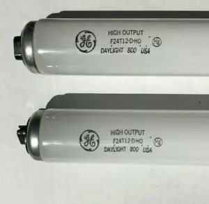 2 new GE 24" H.O. FLUORESCENT light bulb USA 35w daylight F24T12/D/HO sign 10275 - Picture 1 of 5
