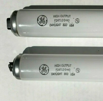 2 new GE 24" H.O. FLUORESCENT light bulb USA 35w daylight F24T12/D/HO sign 10275 - Image 1 of 4