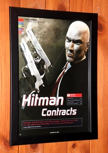 Hitman Contracts PS2 PS3 Xbox Old Rare Promo Poster / Ad Page Framed. - Picture 1 of 7