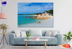 Beach, Bay of Fire, Tasmania, Australia Canvas Print Unframed Home Decor - Bild 1 von 5