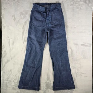 Vintage 1988 Coastal Industries US Navy Denim-Type II Utility Trousers (31x32) - Picture 1 of 12