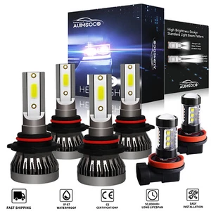 Juego de 6 faros LED alto/lo + luz antiniebla para Toyota Corolla 2009 2010 2011 2012 2013 - Imagen 1 de 12