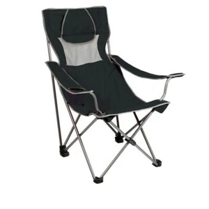 Picnic Time Camping Folding Chairs 41" x 18" Steel w/ Storage Bag Included Black - Picture 1 of 6