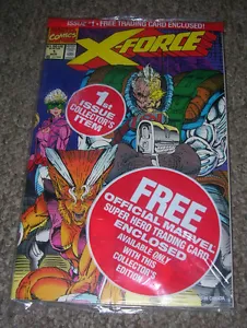 X-Force #01, tarjeta SUNSPOT & GIDEON, Rob Liefield, Marvel 1991 - Imagen 1 de 4