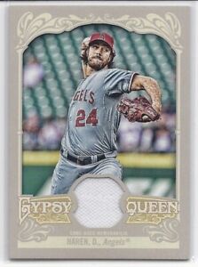 2012 Topps Gypsy Queen Relics Los Angeles Angels Baseball Card #DH Dan Haren