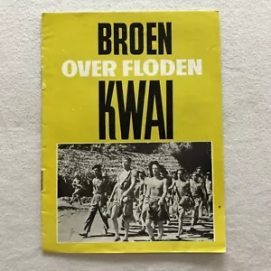 Die Brücke am Fluss Kwai William Holden A. Guinnes 1957 Danish Movie Program - Bild 1 von 7