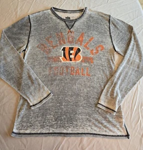 NFL Cincinnati Bengal's Comfy Long Sleeve Henley GIII By Carl Banks Sz XXL EUC - Picture 1 of 5
