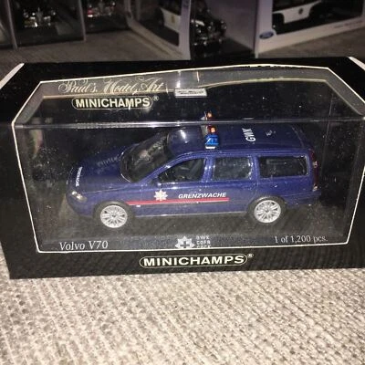 1/43 Minichamps volvo v70 grenzwache Schweiz 430171898 Polizei Police Swiss - Image 1 of 4
